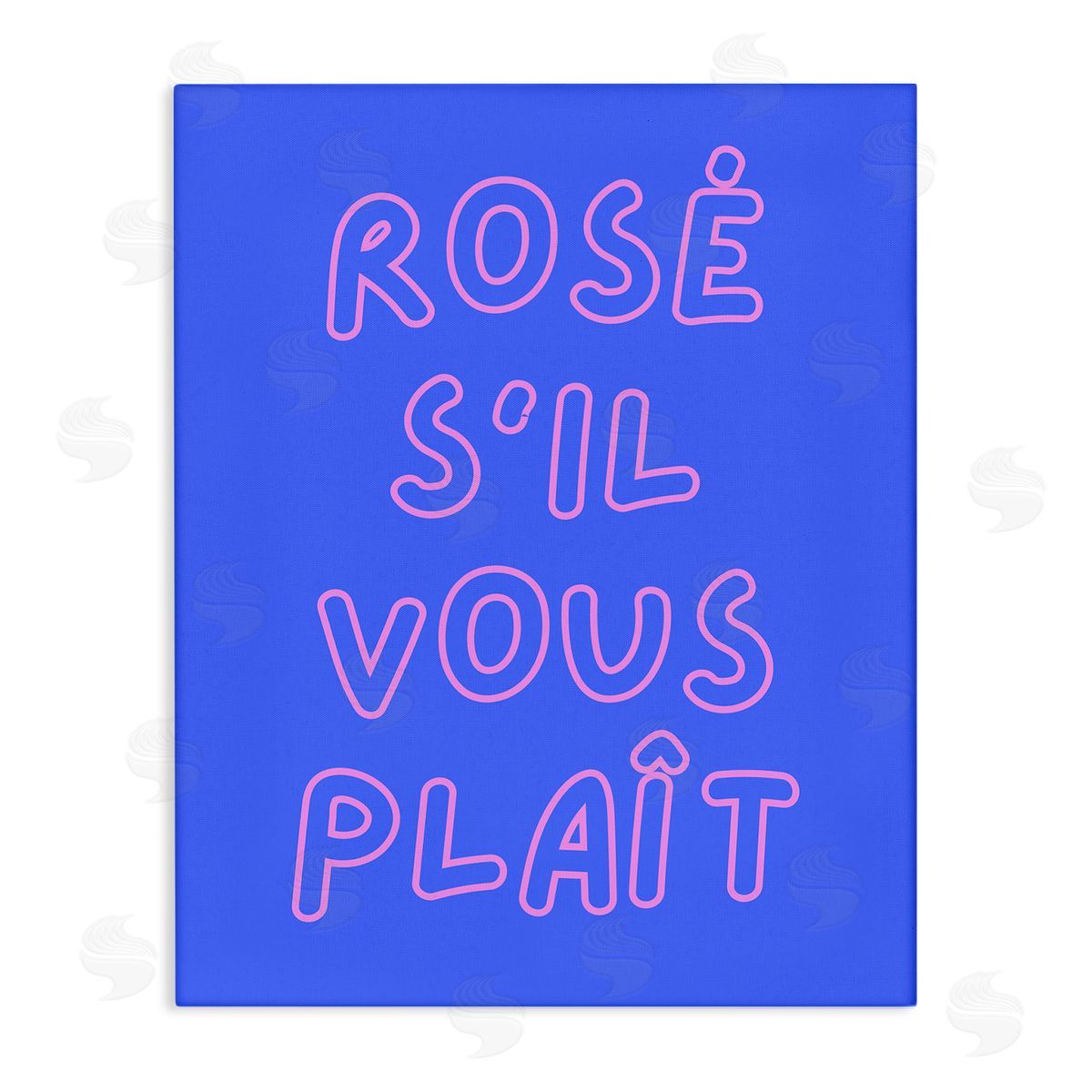 Rosé Please Phrase Canvas Wall Art, Home Decor by House of Lulu