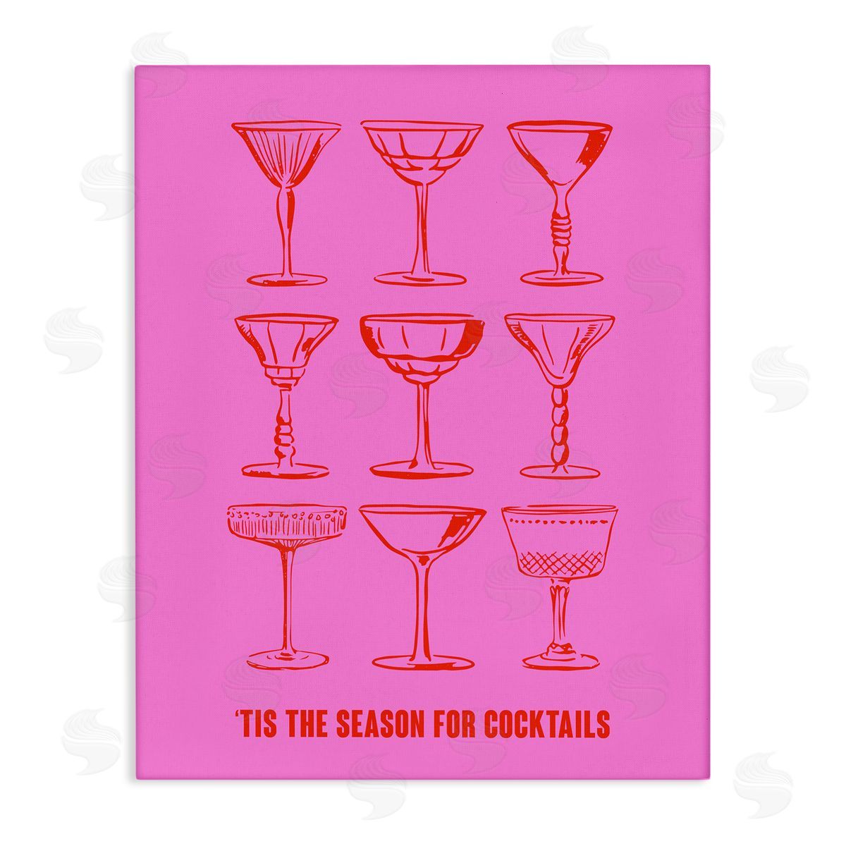 Season For Cocktails Canvas Wall Art, Home Decor by House of Lulu