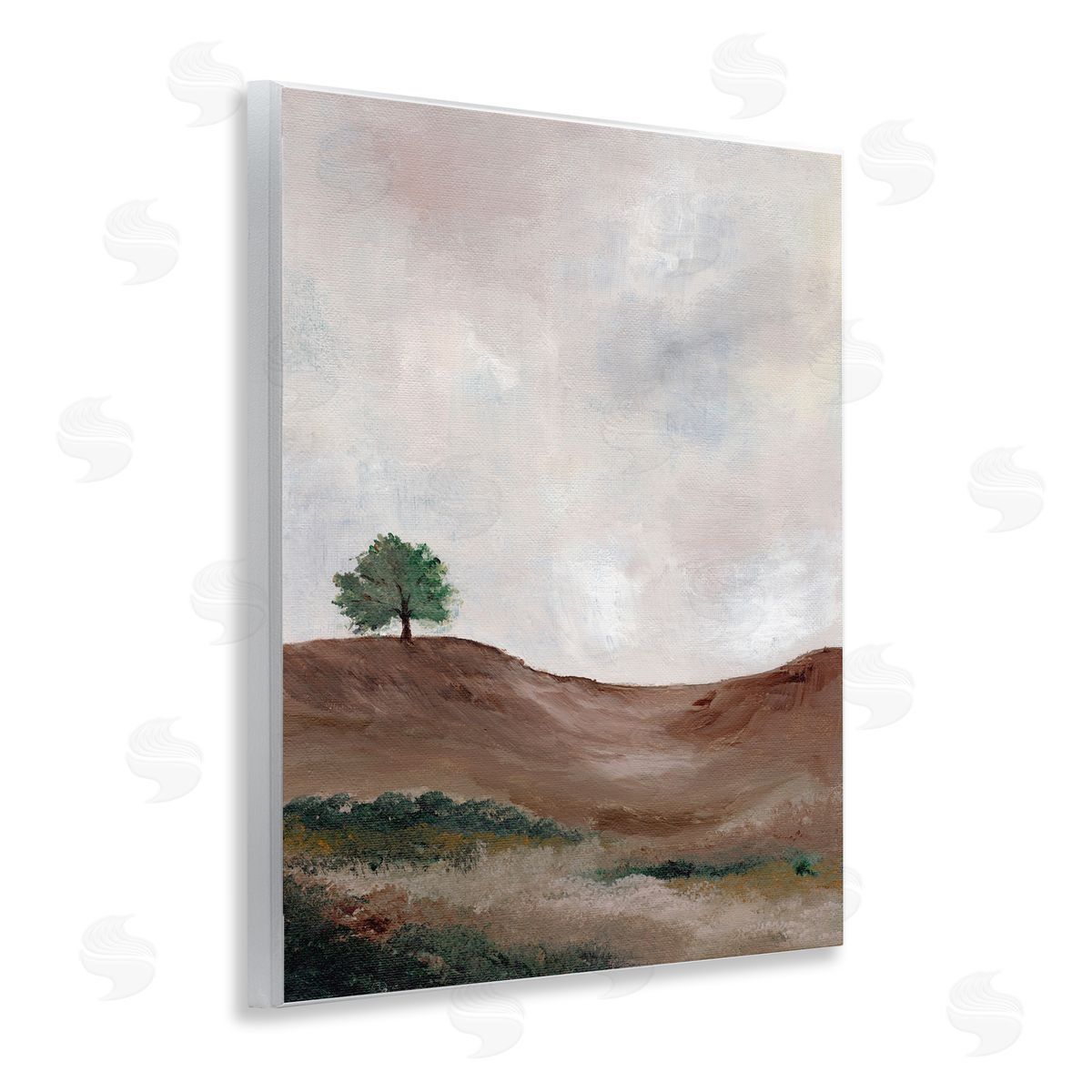 Curving Desert Hill Wood Plaque Wall Art, Home Decor by Nikita Jariwala