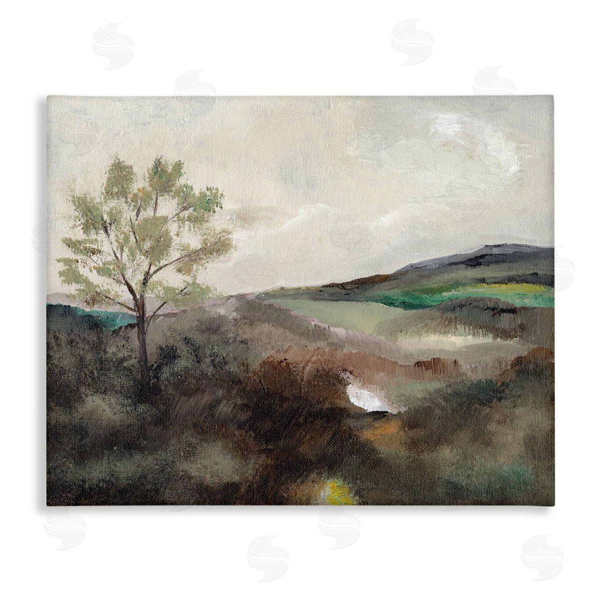 Beige Toned Landscape Canvas Wall Art, Home Decor by Nikita Jariwala