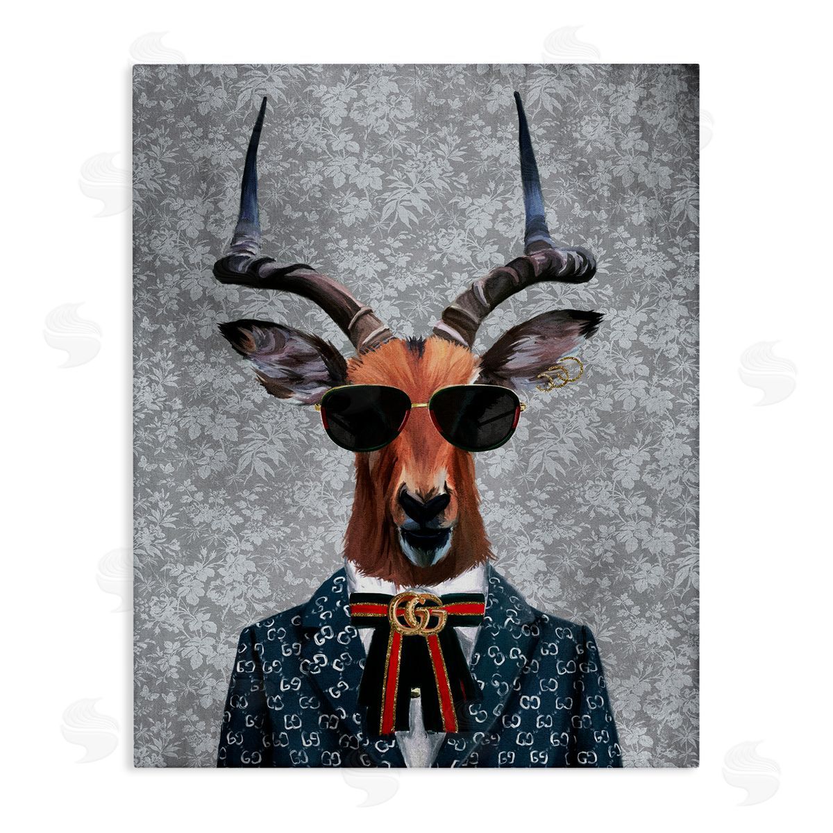 Fashion Forward Antelope Canvas Wall Art, Home Decor by Svetlana Aleynikova