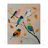 Svetlana Aleynikova | Parakeets on Fall Branch