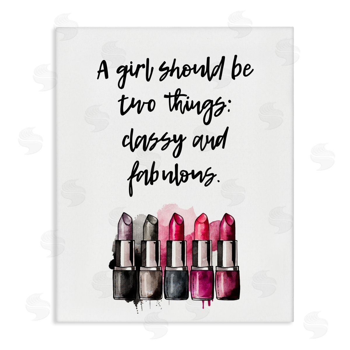 Classy Fabulous Lipsticks Canvas Wall Art, Home Decor by Svetlana Aleynikova