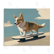 Svetlana Aleynikova | Skateboarding Corgi Dog