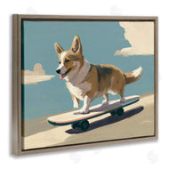 Svetlana Aleynikova | Skateboarding Corgi Dog