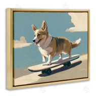 Svetlana Aleynikova | Skateboarding Corgi Dog
