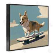 Svetlana Aleynikova | Skateboarding Corgi Dog