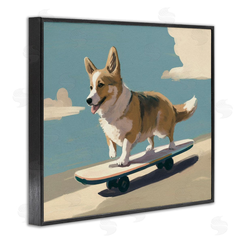 Svetlana Aleynikova | Skateboarding Corgi Dog