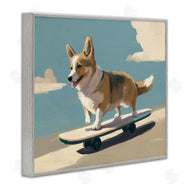 Svetlana Aleynikova | Skateboarding Corgi Dog
