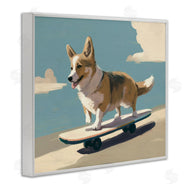Svetlana Aleynikova | Skateboarding Corgi Dog