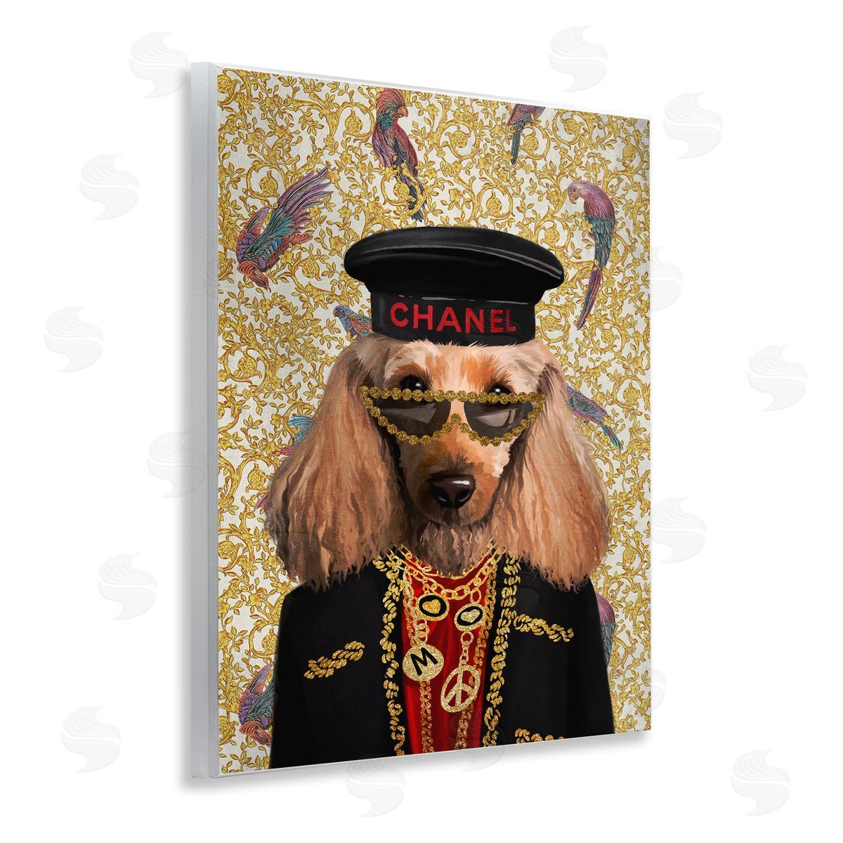 Fashion Brand Dog Wood Plaque Wall Art, Home Decor by Svetlana Aleynikova