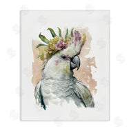 Svetlana Aleynikova | Cockatiel with Pink Flower