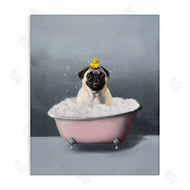 Svetlana Aleynikova | Bathing Pug with Rubber Duck