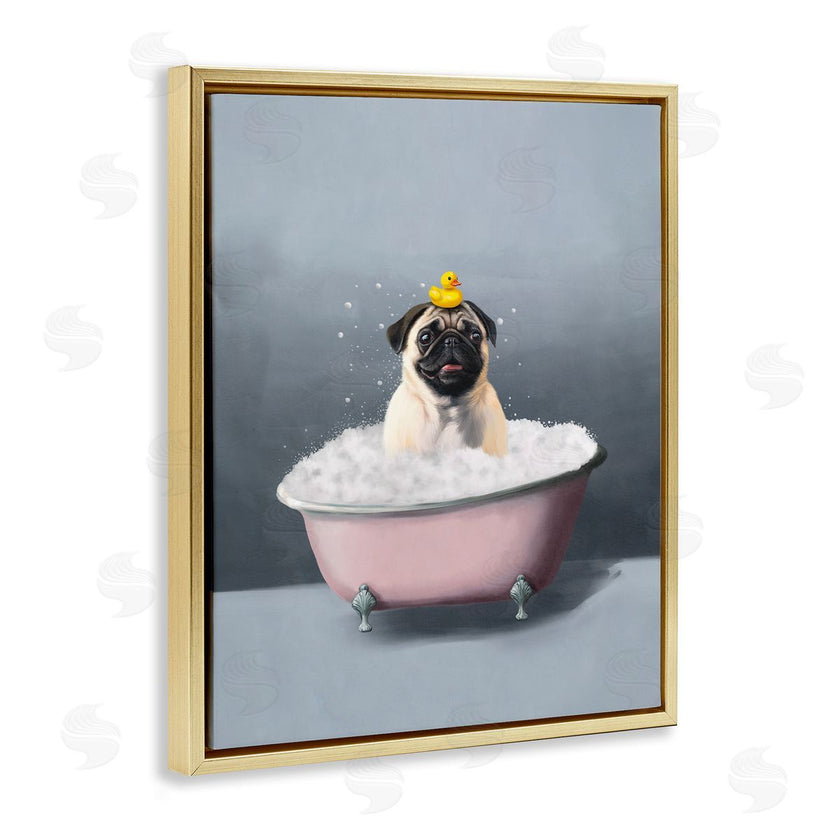 Svetlana Aleynikova | Bathing Pug with Rubber Duck