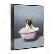 Svetlana Aleynikova | Bathing Pug with Rubber Duck