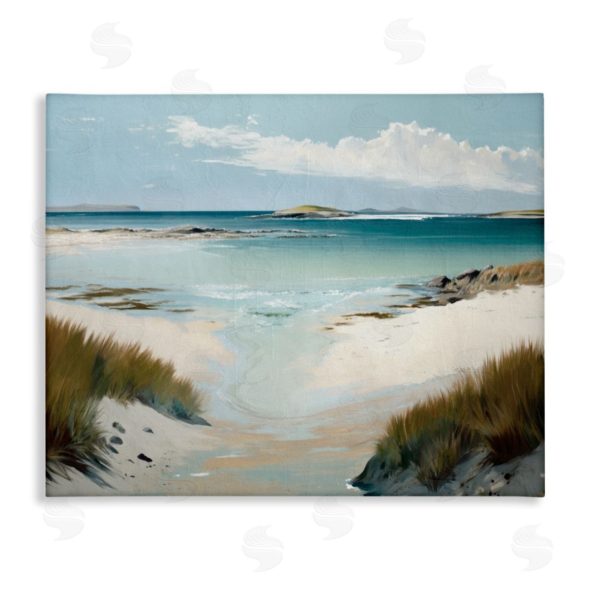 River Tide Seascape Canvas Wall Art, Home Decor by Svetlana Aleynikova