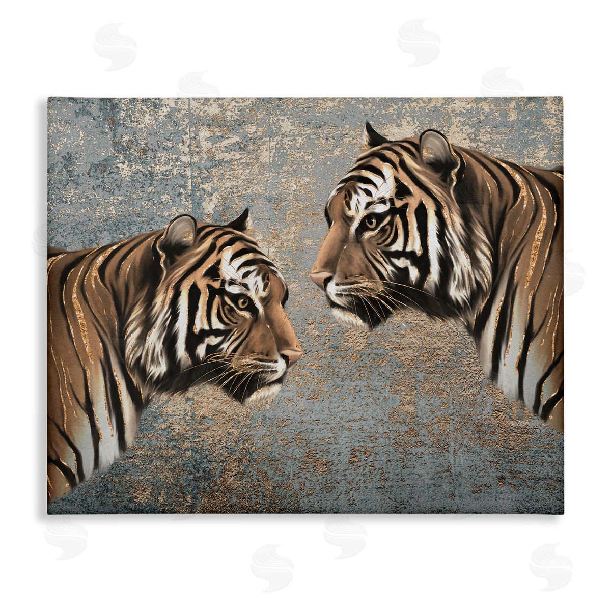 Mirrored Tiger Duo Canvas Wall Art, Home Decor by Svetlana Aleynikova