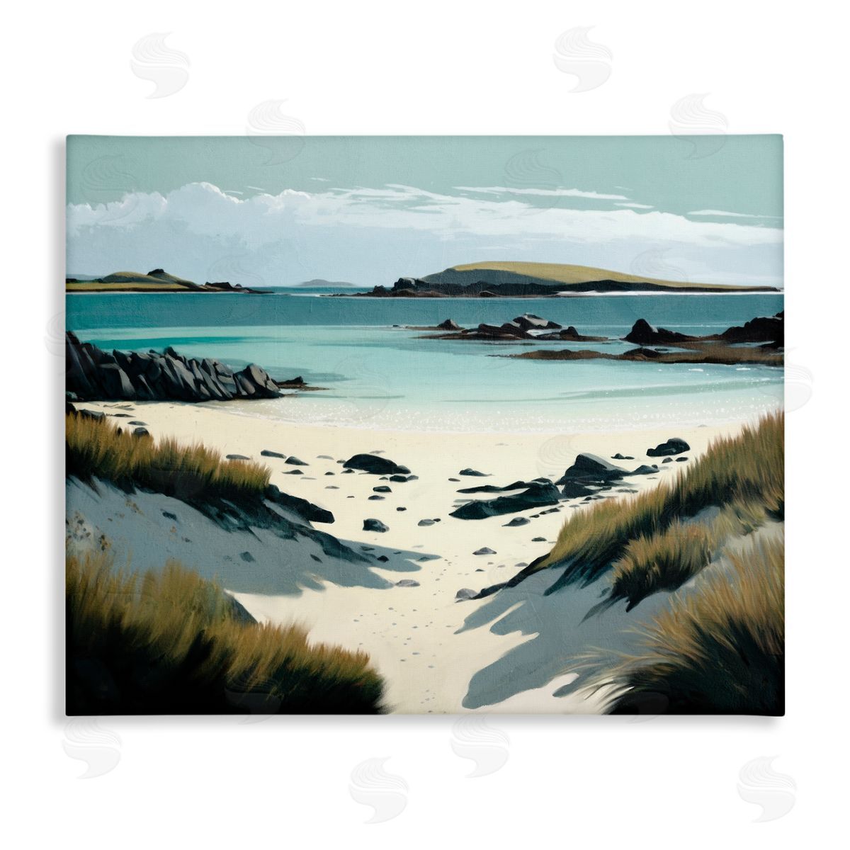 Wild Island Landscape Canvas Wall Art, Home Decor by Svetlana Aleynikova