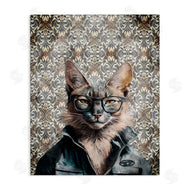 Svetlana Aleynikova | Wild Cat on Damask