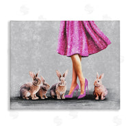 Svetlana Aleynikova | Chic Woman with Rabbits