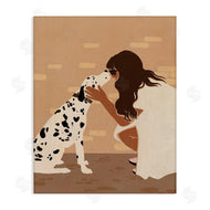 Svetlana Aleynikova | Girl Hugging Dalmatian