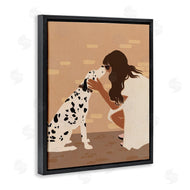 Svetlana Aleynikova | Girl Hugging Dalmatian