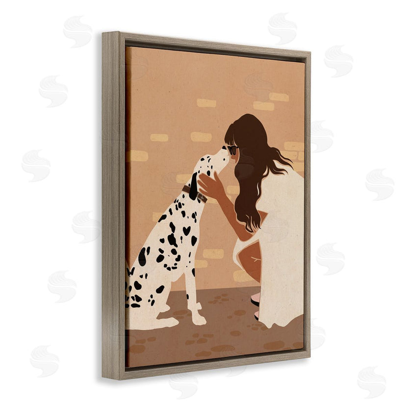 Svetlana Aleynikova | Girl Hugging Dalmatian
