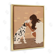 Svetlana Aleynikova | Girl Hugging Dalmatian