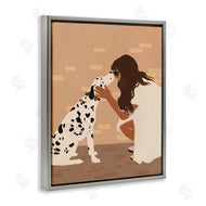Svetlana Aleynikova | Girl Hugging Dalmatian