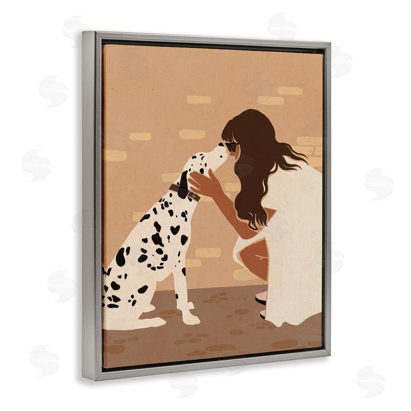 Svetlana Aleynikova | Girl Hugging Dalmatian