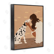 Svetlana Aleynikova | Girl Hugging Dalmatian