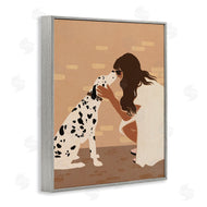 Svetlana Aleynikova | Girl Hugging Dalmatian