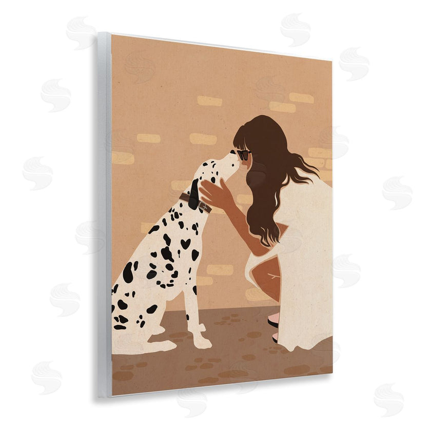 Svetlana Aleynikova | Girl Hugging Dalmatian