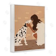 Svetlana Aleynikova | Girl Hugging Dalmatian