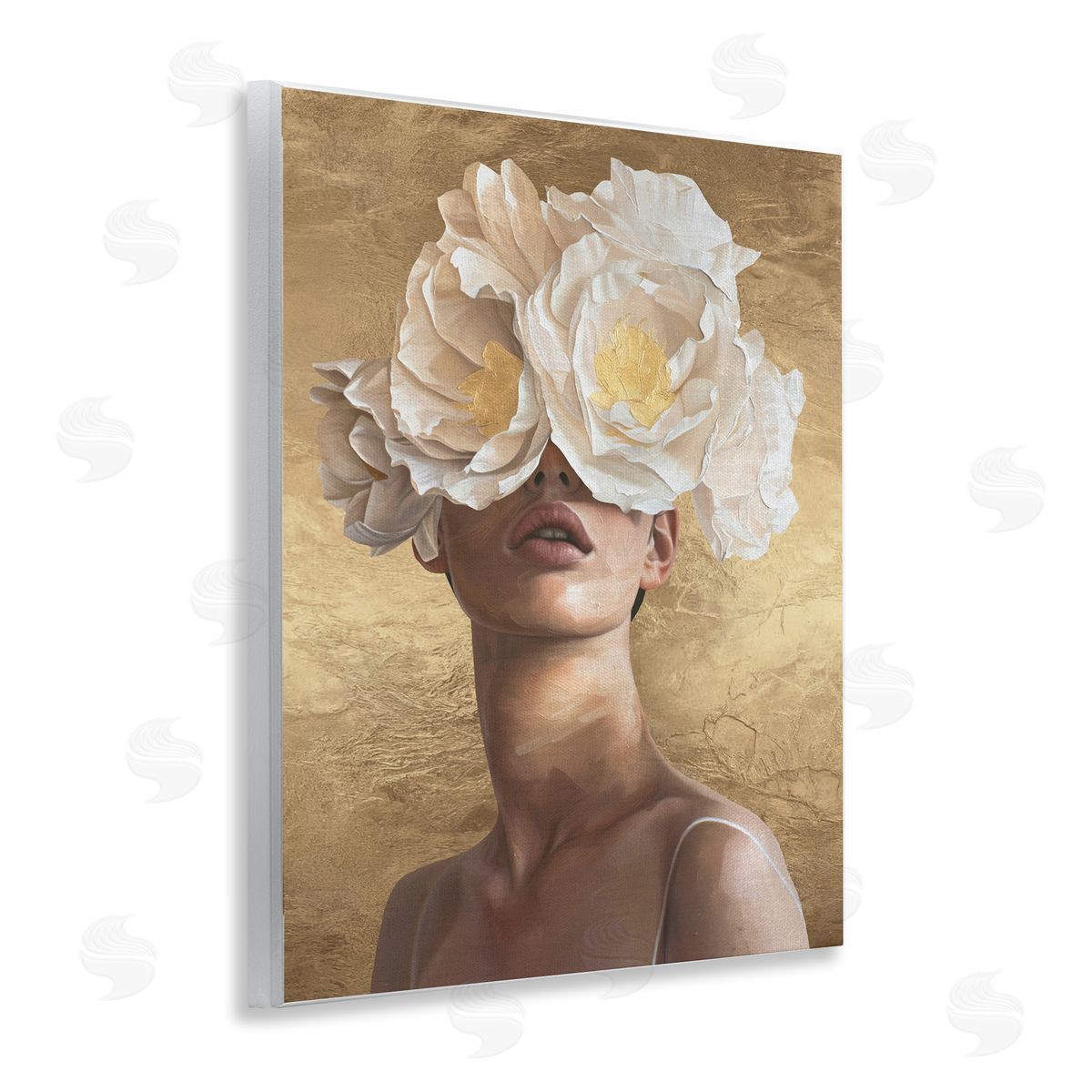 Surreal Flower Lady Wood Plaque Wall Art, Home Decor by Svetlana Aleynikova