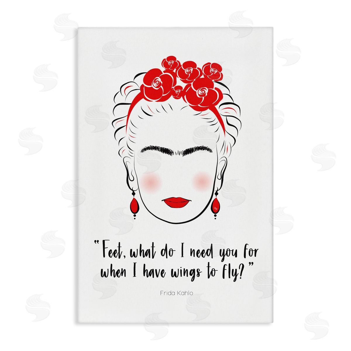 Wings To Fly Quote Canvas Wall Art, Home Decor by Martina Pavlova