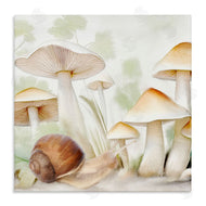 Kim Allen | Snail Among Mushrooms