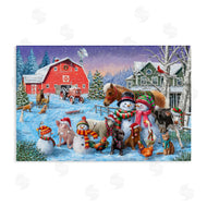 Grateful Licensing | Snowman & Dogs Family