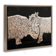 Ashley Justice | Hugging Cattle on Black