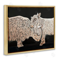 Ashley Justice | Hugging Cattle on Black