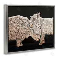 Ashley Justice | Hugging Cattle on Black