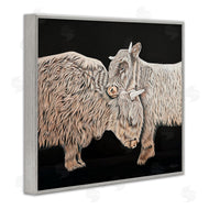 Ashley Justice | Hugging Cattle on Black