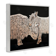 Ashley Justice | Hugging Cattle on Black