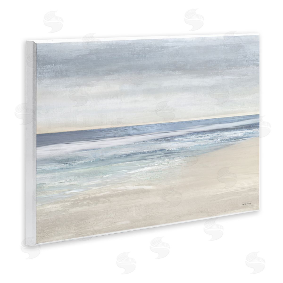 Subtle Beach Ombre Wood Plaque Wall Art, Home Decor by Amber Sterling