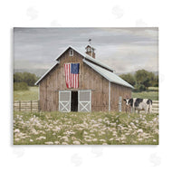Amber Sterling | Patriotic Barn & Cow