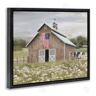 Amber Sterling | Patriotic Barn & Cow