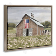 Amber Sterling | Patriotic Barn & Cow