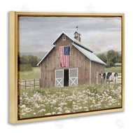 Amber Sterling | Patriotic Barn & Cow