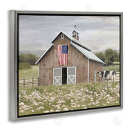 Amber Sterling | Patriotic Barn & Cow