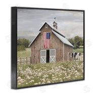 Amber Sterling | Patriotic Barn & Cow
